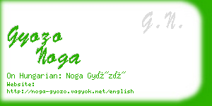 gyozo noga business card